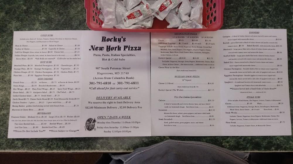 Rocky's New York Pizza Menu image 4